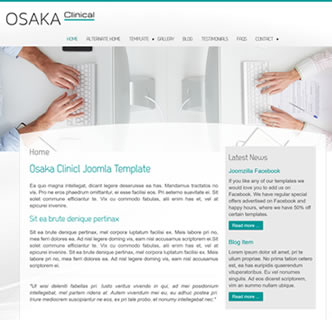 Joomla medical template clinical clean doctors